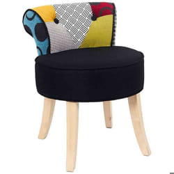 Tabouret bas patchwork Eleonor