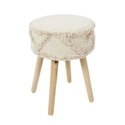 Tabouret ethnique pieds bois Mirage