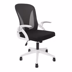 Fauteuil de Bureau Rabattable 92-100 Blanc & Noir