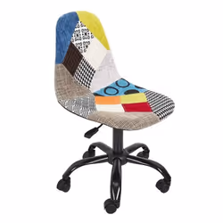 Chaise de Bureau Patchwork 78-91cm Multicolore
