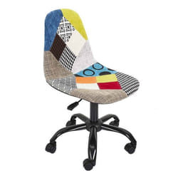 Chaise de Bureau Patchwork 78-91cm Multicolore