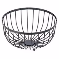Corbeille à Fruits Design Filaire 24cm Noir
