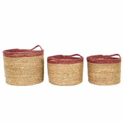 Paris Prix Lot de paniers déco bicolore rose