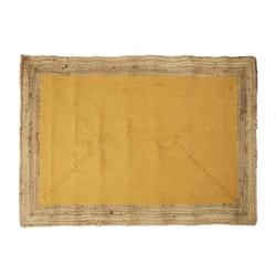 Tapis Déco en Jute Rodame 120x170cm Moutarde