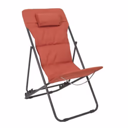 Transat de Plage Pliant Corfou 93cm Terracotta