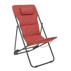 Transat de Plage Pliant Corfou 93cm Terracotta