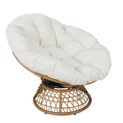 Fauteuil & Coussin Cancun 96cm Marron & Beige