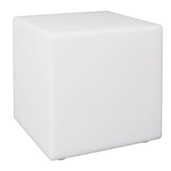 Lampe Cube dExtérieur Télécommande 25cm Blanc