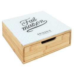 Porte-Capsules avec Tiroir Brooklyn 30cm Blanc