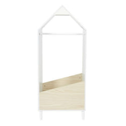 Armoire Penderie Enfant Maya 116cm Blanc & Beige