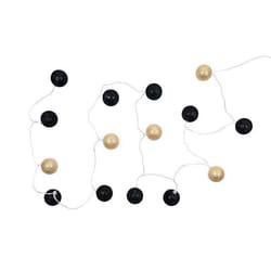 Guirlande Lumineuse Led Boule 360cm Noir & Or