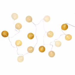 Guirlande Lumineuse Led Boule 360cm Blanc & Nude