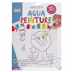 Lot de 10 Feuilles de Peinture Eau 21x28cm Blanc