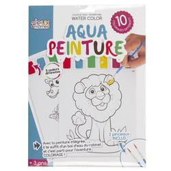 Lot de 10 Feuilles de Peinture Eau 21x28cm Blanc