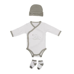 Coffret Naissance Bébé Vêtement 0-3 Mois Taupe