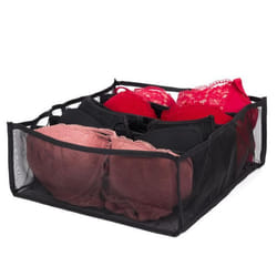 Lot de 6 Rangements Sous-Vêtements 32cm Noir