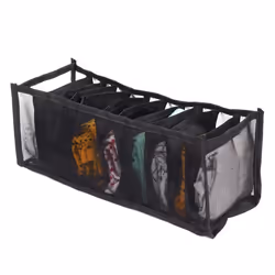 Lot de 11 Rangements Sous-Vêtements 32cm Noir