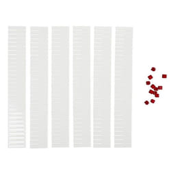 Lot de 6 Séparateurs de Tiroir Languettes 45cm Blanc