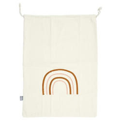 Sac à Linge en Tissu Arc en Ciel 50x70cm Beige