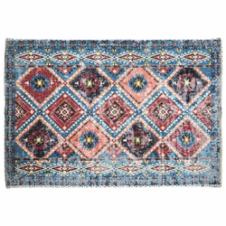 Tapis Déco Ethnique Agra 120x170cm Bleu