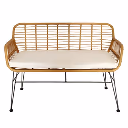 Banc dExtérieur & Coussin Noumea 116cm Beige