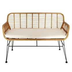 Banc dExtérieur & Coussin Noumea 116cm Beige