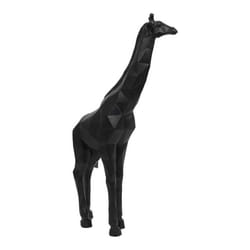 Statuette Déco Girafe Origami 40cm Noir