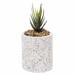 Plante Artificielle en Pot Terrazzo 11cm Multicolore