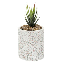 Plante Artificielle en Pot Terrazzo 11cm Multicolore