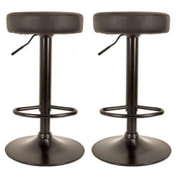 Lot de 2 Tabourets de Bar Mumford 63-83cm Noir