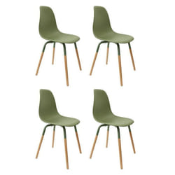Lot de 4 Chaises Scandinaves Phénix 81cm Vert