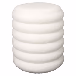 Pouf & Coffre de Rangement Freya 43cm Blanc