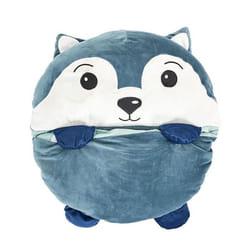 Sac de Couchage Convertible Loup 50x130cm Bleu