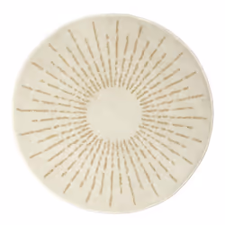 Tapis Rond Enfant - Soleil Métallisé - 80cm - Beige - Synthétique - Intérieur