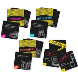 Jeu à Boire 60 Cartes Confidentiel 8cm Noir