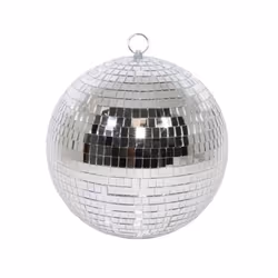 Boule à Facettes disco 20cm Argent - Paris Prix