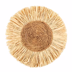 Décoration Murale Ronde Mirage 37cm Naturel