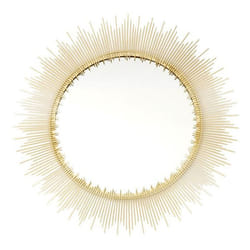 Miroir Mural Soleil Design Royal 60cm Or