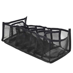 Rangement Vêtements 7 Compartiments 36cm Noir