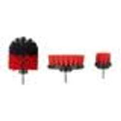 Embouts Brosse de Nettoyage - Paris Prix - Lot de 3 - 10cm Rouge