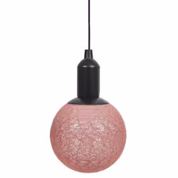 Lampe Suspension à Led Boule 30cm Rose