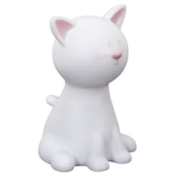 Lampe Veilleuse Enfant Led Chat 19cm Blanc