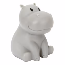 Lampe Veilleuse Enfant Led Hippopotame 16cm Gris
