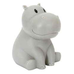 Lampe Veilleuse Enfant Led Hippopotame 16cm Gris