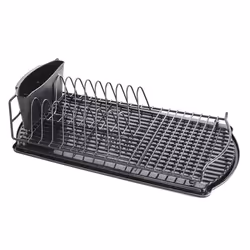 Égouttoir à Vaisselle Design Compact 47cm Noir