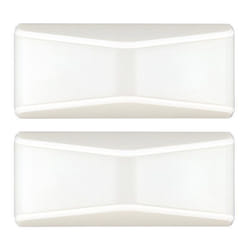 Lot de 2 Lampes Led Détecteur Luminosité 7cm Blanc