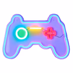 Lampe Led Effet Néon Manette 41cm Multicolore