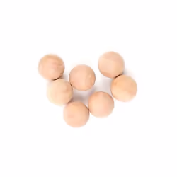 Billes en Bois de Cèdre - PARIS PRIX - Lot de 24 - 2 cm - Naturel - Beige