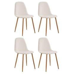 Lot de 4 Chaises Design Poésie 86cm Multicolore
