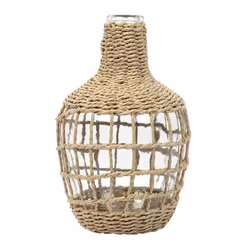 Vase Design Dame Jeanne Tressée 25cm Naturel
